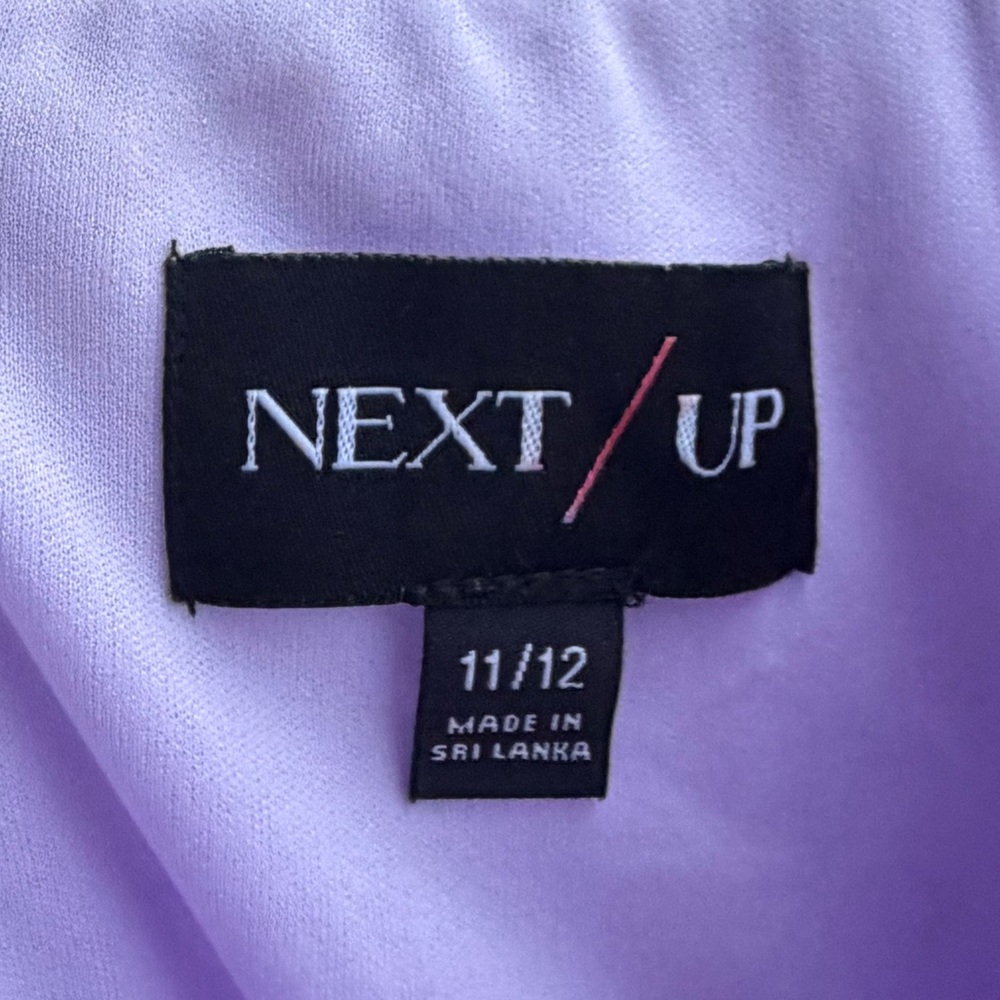 🆕 NEXT/UP Lavender Swiss Dot Tiered Tulle Maxi Dress Size 11/12 Prom Formal Gown - Picture 14 of 16